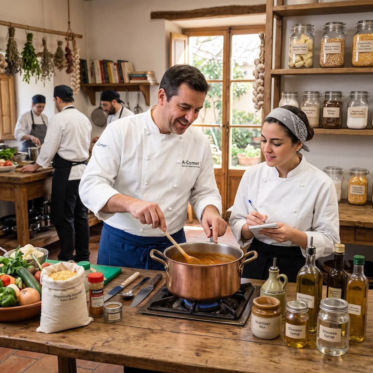 Acompañamiento profesional en el uso de insumos para la gastronomía